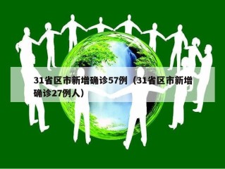 31省区市新增确诊57例（31省区市新增确诊27例人）