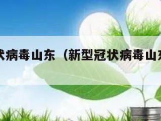 新型冠状病毒山东（新型冠状病毒山东最新消息）