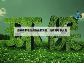 南京有新增加病例最新消息（南京新增多少例）